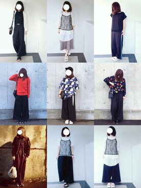 「HARE（ハレ）のレースキャミソールコンビネゾン(HARE)（サロペット/オーバーオール）」を使った、ニシマルさん（レディース・157cm）の冬コーディネート