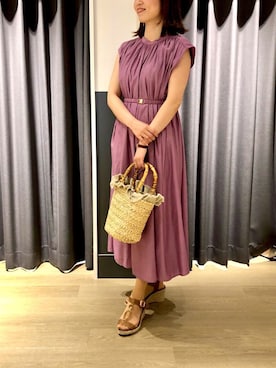 「YECCA VECCA（イェッカヴェッカ）のアイテム」を使った、marinaさん（レディース・156cm）の春コーディネート