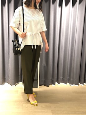 「story.（ストーリー）のアイテム」を使った、marinaさん（レディース・156cm）の春コーディネート