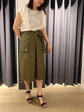 「YECCA VECCA（イェッカヴェッカ）のアイテム」を使った、marinaさん（レディース・156cm）の夏コーディネート