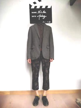 「AT．P．Co（アティピコ）のアイテム（ジャケット/アウター）」を使った、财叔学浅さん（メンズ・179cm）の秋コーディネート