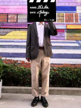 「AT．P．Co（アティピコ）のアイテム（ジャケット/アウター）」を使った、财叔学浅さん（メンズ・179cm）の秋コーディネート