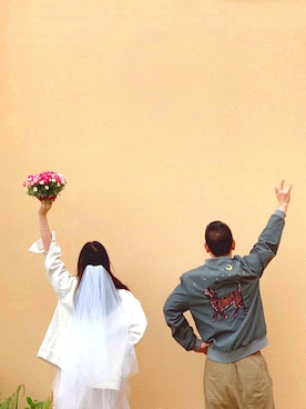 「HOMEMADEのアイテム」を使った、christing，jjさん（レディース・160cm）の冬コーディネート