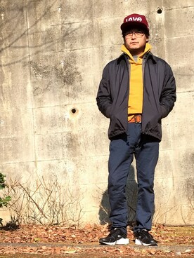 「BEAUTY&YOUTH UNITED ARROWS（ビューティーアンドユースユナイテッドアローズ）のアイテム（ナイロンジャケット）」を使った、*shu*さん（メンズ・171cm）の春コーディネート