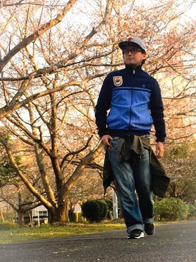 「DISCUS（ディスカス）のアイテム（その他アウター）」を使った、*shu*さん（メンズ・171cm）の春コーディネート