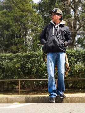 「BEAUTY&YOUTH UNITED ARROWS（ビューティーアンドユースユナイテッドアローズ）のアイテム（ナイロンジャケット）」を使った、*shu*さん（メンズ・171cm）の春コーディネート
