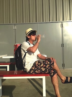 「High Sierra（ハイシエラ）のアイテム」を使った、*shu*さん（メンズ・171cm）の夏コーディネート