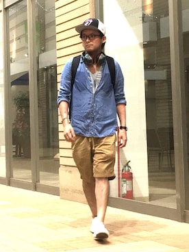 「High Sierra（ハイシエラ）のアイテム」を使った、*shu*さん（メンズ・171cm）の秋コーディネート