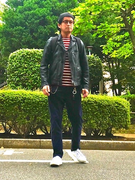 「High Sierra（ハイシエラ）のアイテム」を使った、*shu*さん（メンズ・171cm）の秋コーディネート