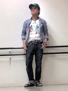 「メッシュキャップ」｜「アイテム（財布/小物）」を使った、*shu*さん（メンズ・171cm）の春コーディネート