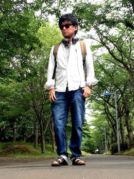 「SKULL CANDY（スカルキャンディ）のアイテム」を使った、*shu*さん（メンズ・171cm）の春コーディネート