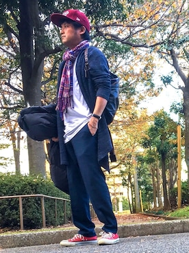 *shu*さん（メンズ・171cm）の冬コーディネート