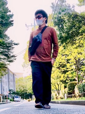 「VERYNERD（ベリーナード）のアイテム」を使った、*shu*さん（メンズ・171cm）の夏コーディネート
