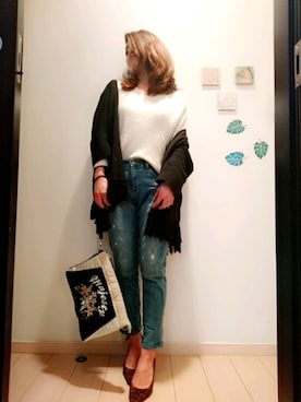 「Chic Muse（シックミューズ）のアイテム」を使った、saya ☆ さん（レディース・162cm）の冬コーディネート