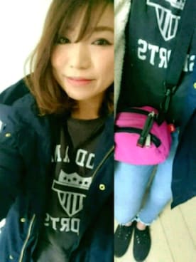 「BACK NUMBER（バックナンバー）のアイテム（モッズコート）」を使った、saya ☆ さん（レディース・162cm）の春コーディネート