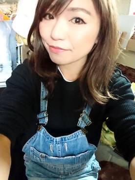 「レイヤードstyle」｜「アイテム（オールインワン・サロペット）」を使った、saya ☆ さん（レディース・162cm）の冬コーディネート