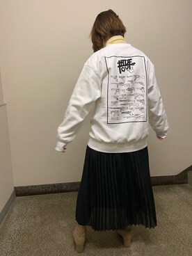 「UNIQLO（ユニクロ）のエクストラファインメリノリブタートルネックセーター（長袖）（ニット/セーター）」を使った、きのこさん（レディース・163cm）の冬コーディネート