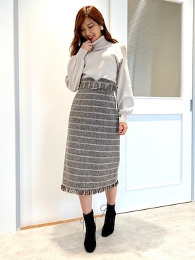 「肌見せ」｜JILL by JILL STUART STAFFさん（レディース・166cm）の秋コーディネート