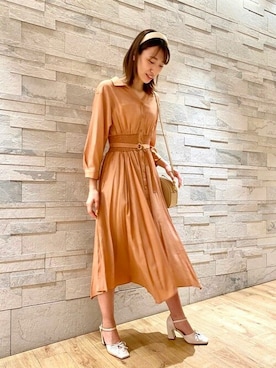 「襟付きワンピース」｜JILL by JILL STUART STAFFさん（レディース・164cm）の冬コーディネート