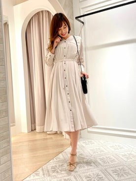 「襟付きワンピース」｜JILL by JILL STUART STAFFさん（レディース・166cm）の春コーディネート