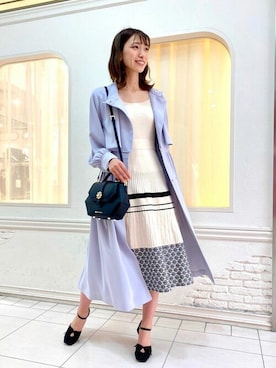 「アイテム（トレンチコート）」を使った、JILL by JILL STUART STAFFさん（レディース・164cm）の春コーディネート