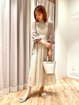 「アイテム（バッグ、ホワイト系）」を使った、JILL by JILL STUART STAFFさん（レディース・164cm）の春コーディネート