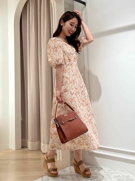 「ボタニカル柄」｜JILL by JILL STUART STAFFさん（レディース・155cm）の夏コーディネート