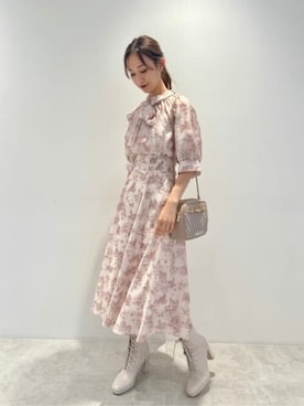「トワルドジュイ」｜「アイテム（スカート）」を使った、JILL by JILL STUART STAFFさん（レディース・158cm）の夏コーディネート