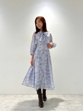 「トワルドジュイ」｜「アイテム（スカート）」を使った、JILL by JILL STUART STAFFさん（レディース・160cm）の秋コーディネート