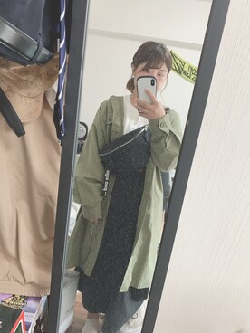 「ユニバ」｜「アイテム（その他アウター）」を使った、maachanさん（レディース・157cm）の秋コーディネート