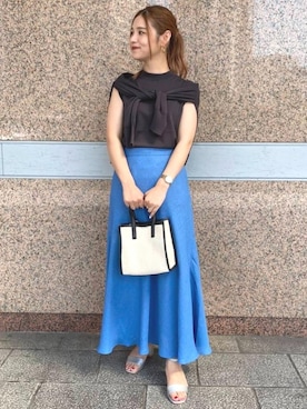 「LAURA DI MAGGIO（ローラディマッジオ）のアイテム」を使った、MOE908さん（レディース・160cm）の夏コーディネート
