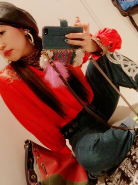 「ROBERTA DI CAMERINO（ロベルトディカメリーノ）のアイテム」を使った、Naommさん（レディース・160cm）の冬コーディネート