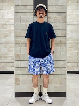 「KELTY（ケルティ）のアイテム（帽子）」を使った、coen Shinoさん（メンズ・165cm）の夏コーディネート