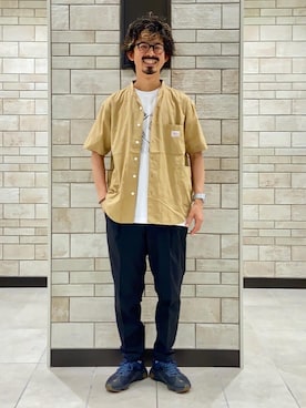 「SMITH'S（スミス）のアイテム（トップス）」を使った、coen Shinoさん（メンズ・165cm）の夏コーディネート