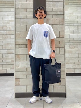 「SMITH'S（スミス）のアイテム（バッグ）」を使った、coen Shinoさん（メンズ・165cm）の夏コーディネート