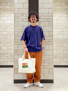 「ポケットT」｜coen Shinoさん（メンズ・165cm）の夏コーディネート