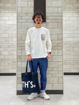 「ポケットT」｜coen Shinoさん（メンズ・165cm）の夏コーディネート