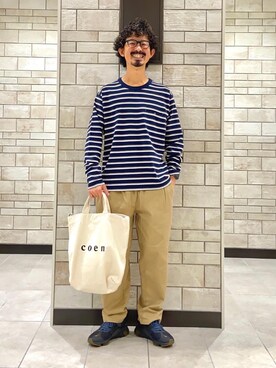 「ポケットT」｜coen Shinoさん（メンズ・165cm）の夏コーディネート