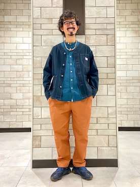 「SMITH'S（スミス）のアイテム（ジャケット/アウター）」を使った、coen Shinoさん（メンズ・165cm）の秋コーディネート