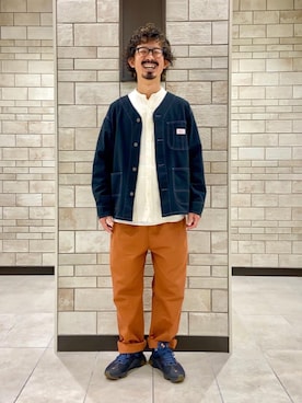 「SMITH'S（スミス）のアイテム（ジャケット/アウター）」を使った、coen Shinoさん（メンズ・165cm）の秋コーディネート