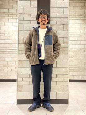 「coen（コーエン）のアイテム（ブルゾン）」を使った、coen Shinoさん（メンズ・165cm）の秋コーディネート