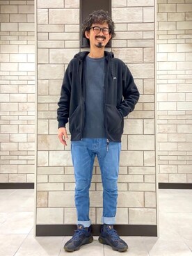 「ポケットT」｜coen Shinoさん（メンズ・165cm）の冬コーディネート