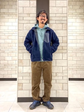 「ロゴ・コーエンベア」｜「アイテム（ジャケット/アウター）」を使った、coen Shinoさん（メンズ・165cm）の冬コーディネート