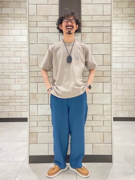 「ロゴ・コーエンベア」｜coen Shinoさん（メンズ・165cm）の春コーディネート