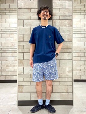 「ロゴ・コーエンベア」｜coen Shinoさん（メンズ・165cm）の夏コーディネート
