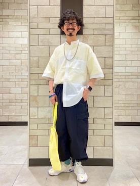 「USAコットン」｜coen Shinoさん（メンズ・165cm）の夏コーディネート