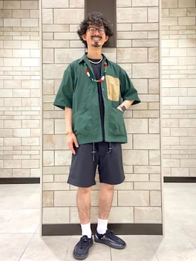 「KELTY（ケルティ）のアイテム」を使った、coen Shinoさん（メンズ・165cm）の夏コーディネート