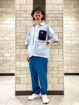 「涼しくて軽い「涼・軽パンツ」」｜coen Shinoさん（メンズ・165cm）の夏コーディネート