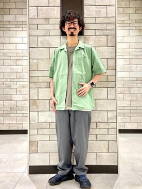 「涼しくて軽い「涼・軽パンツ」」｜coen Shinoさん（メンズ・165cm）の夏コーディネート