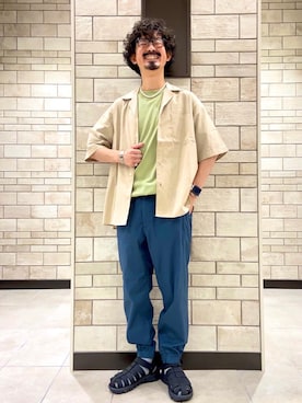 「USAコットン」｜coen Shinoさん（メンズ・165cm）の夏コーディネート